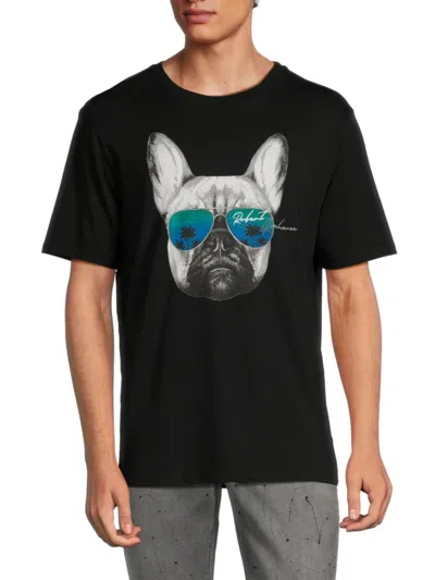 Robert Graham Men's Shady Paws Logo Graphic Tee In Black