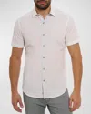 Robert Graham Men's Shark Bite Short-sleeve Shirt In White