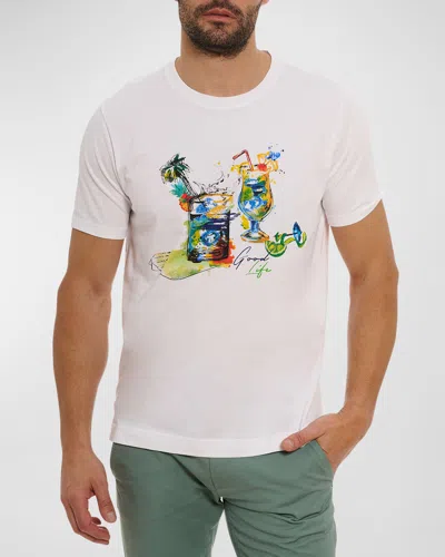 Robert Graham Sips And Spades T-shirt In White