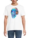 Robert Graham Skull Beats Short Sleeve T-shirt In White
