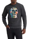 Robert Graham Men's Skull Graphic Cotton-blend Sweatshirt In Gray