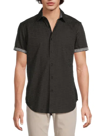 Robert Graham Men's Stellman Classic-fit Cotton Shirt In Black