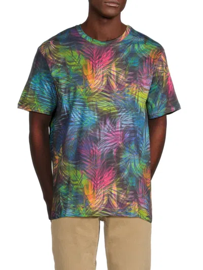 Robert Graham Men's Sunset Palms Cotton T-shirt In Neutral