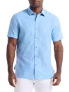 Robert Graham Sutton Textured Woven Shirt In Blue