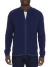 Robert Graham Men's Taranto Zip Up Knit Sweater In Navy