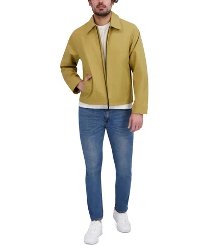 Robert Graham Men's Textured Full-zip Water-resistant Jacket In Tan