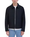 Robert Graham Men's Textured Full-zip Water-resistant Jacket In Blue