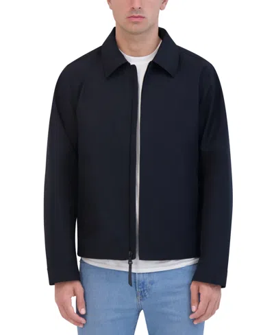 Robert Graham Men's Textured Full-zip Water-resistant Jacket In Black