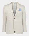 Robert Graham The Breeze Light Tan Textured Cotton Sport Coat In Natural