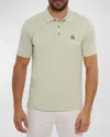 Robert Graham Men's The Player Knit Polo Shirt In Seafoam