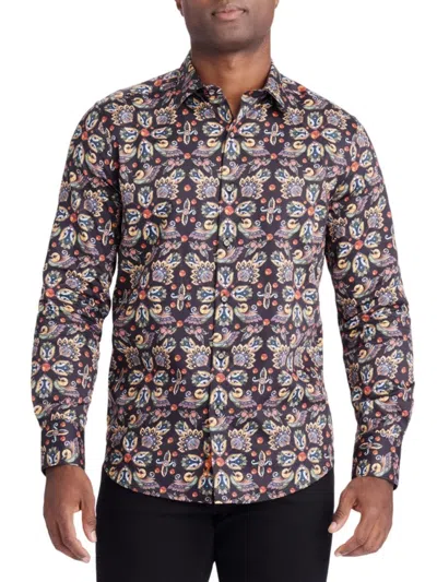 Robert Graham Men's Thorncross Paisley Cotton Shirt In Animal Print