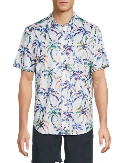 Robert Graham Men's Trevett Palm Print Shirt In Multi