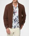 Robert Graham Tylen Suede Jacket In Brown