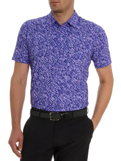 Robert Graham Tyne Polo In Purple