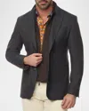 Robert Graham The Jetset Ii Stretch Sport Coat With Removable Bib In Brown