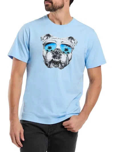 Robert Graham Men's Vaca Bull Dog Graphic T-shirt In Blue