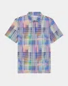 Robert Graham Wallis Geo Print Performance Polo In Multi