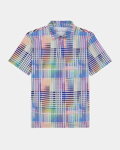 ROBERT GRAHAM MEN'S WALLIS KNIT POLO SHIRT
