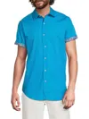 Robert Graham Men's Windsor Cotton Shirt In Blue