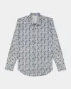 Robert Graham Men's Wooster Pinstripe Overlay Stretch Sport Shirt In White