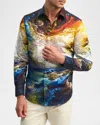Robert Graham Wrath Cotton Printed Classic Fit Button Down Shirt In Multi