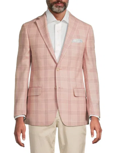 Robert Graham Men's Yates Glen Plaid Wool-blend Sport Coat In Pink