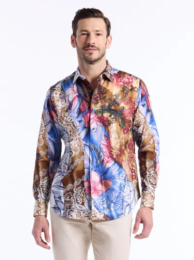 Robert Graham Mendiburu Long Sleeve Button Down Shirt In Multi