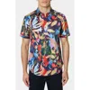 Robert Graham Meraz Short Sleeve Button-up Shirt In Blue Multi