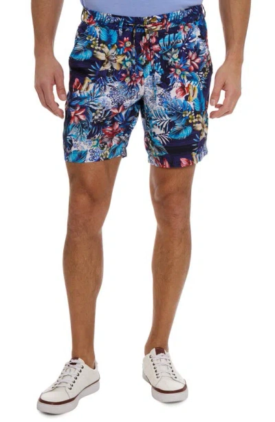 Robert Graham Merrick Floral Flat Front Shorts In Multi