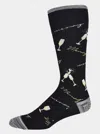 Robert Graham Merry & Cheers Sock In Black