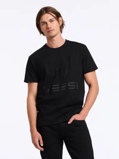 Robert Graham Messi Logo Short Sleeve T-shirt In Black