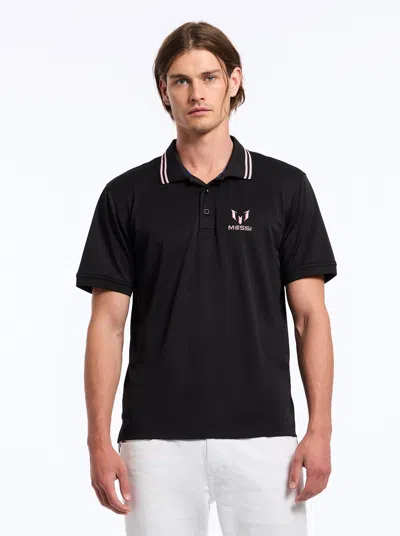 Robert Graham Messi Short Sleeve Polo In Black