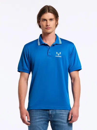 Robert Graham Messi Short Sleeve Polo In Blue