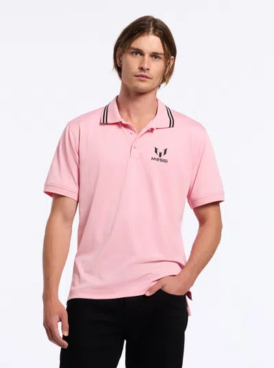 Robert Graham Messi Short Sleeve Polo In Pink
