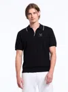 Robert Graham Messi Short Sleeve Sweater In Black