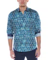 Robert Graham Mezza Abstract Print Button-up Shirt In Blue