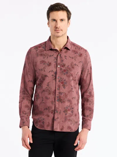 Robert Graham Minetta Long Sleeve Button Down Shirt In Brown