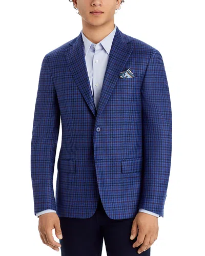 Robert Graham Mini Check Modern Fit Sport Coat In Blue/purple