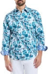 Robert Graham Miren Long Sleeve Button Down Shirt In Blue