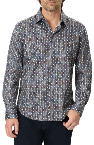 Robert Graham Missing Links Button-up Shirt In Blue
