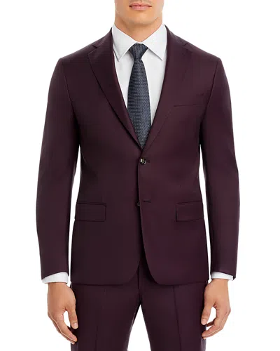 Robert Graham Modern Fit Burgundy Sharkskin Sport Coat