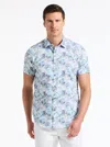 Robert Graham Monroe Short Sleeve Button Down Shirt In Blue