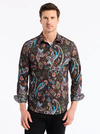 Robert Graham Montage Long Sleeve Button Down Shirt In Black