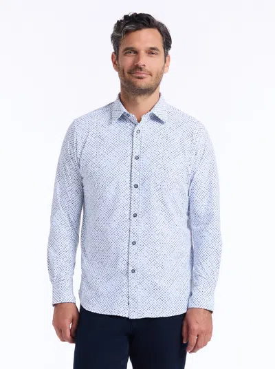 Robert Graham Montagu Long Sleeve Button Down Shirt In Blue