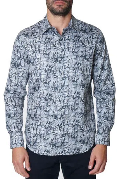 Robert Graham Morales Long Sleeve Woven Button-up Shirt In Blue Multi