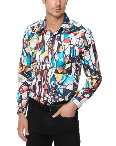 ROBERT GRAHAM MOSAIC MIXER PRINTED BUTTON FRONT SHIRT