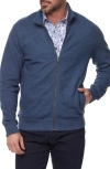 Robert Graham Moser Long Sleeve Knit Full Zip In Navy