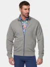 Robert Graham Moser Knit Zip-up Jacket In Charcoal