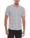 Robert Graham Moyer Tailored Fit Woven Shirt In Gray