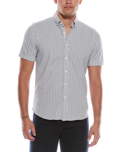 Robert Graham Moyer Tailored Fit Woven Shirt In White